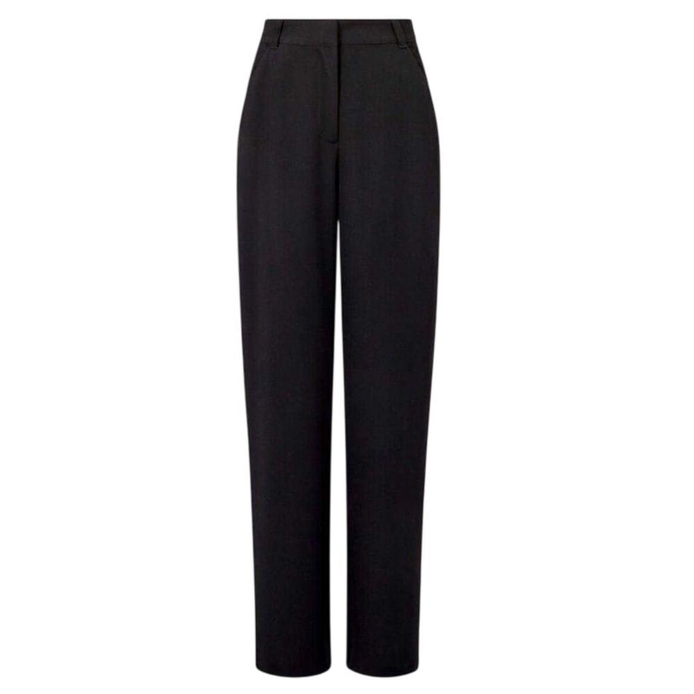 French Connection Womens/Ladies Bella Side Stripe Wide Leg Pants / Black/Cream